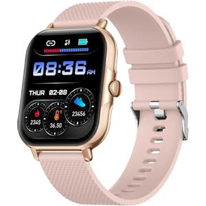 zaisia Smartwatch Uomo Donna, 1,85'' Orologio Fitness con Sonno Cardiofrequenzimetro, Smart Watch con Funzione di Notifica dei Messaggi e Chiamata, IP68 Impermeabile Tracker Fitness per Android iOS