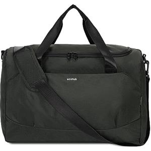 ECOHUB 30L Bagaglio a Mano, Borsa easyjet 45x36x20, PET Riciclato Borsone Viaggio Pieghevole, Borse per Aereo con Spallacci, Borsa Weekend Palestra Grande Uomo Donna(Grigio)