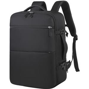 awoawo Zaino da Viaggio Ryanair 45x36x20 Zaino Aereo Porta PC 17.3 Pollici Zaini Uomo Donna Impermeabile Anti-furto Antifurto Zaino Computer Portatile con Caricatore USB per Scuola Lavor Daypack