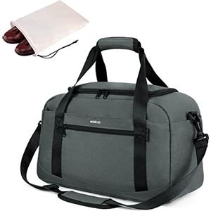 ECOHUB 20L Bagaglio a Mano, Borsa 40x20x25 Ryanair con Tasca Impermeabile, PET Riciclato Borsone Viaggio Uomo Donna, Borse per Aereo Weekend Palestra, Brevettato(Grigio)