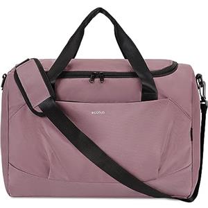 ECOHUB 30L Bagaglio a Mano, Borsa easyjet 45x36x20, PET Riciclato Borsone Viaggio Pieghevole, Borse per Aereo con Spallacci, Borsa Weekend Palestra Grande Uomo Donna(Rosa)