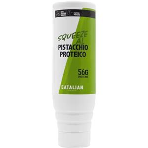 AMZ BETTER EATALIAN by AMZ BETTER Topping Proteico al Gusto di Pistacchio, Crema Dolce Proteica in Squeezer da 300 gr, Made in Italy, Salsa Pistacchio Ideale per Guarnire Gelati, Dolci e Dubai Chocolate