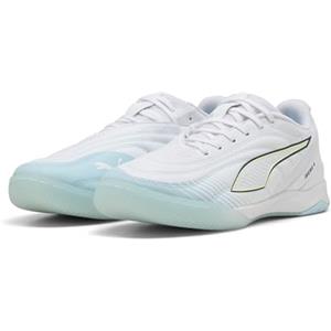 PUMA Scarpe da Calcio Unisex Ibero V, Puma Bicchiere di Mare Bianco Acqua frizzante Chiaro, 40.5 EU