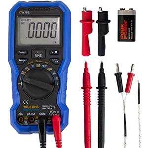 Pawmate Multimetro digitale, 20000 conta vero Rms voltmetro amperometro ohmmetro, retroilluminazione display LCD, Bluetooth, per tensione CA/CC Resistenza corrente Capacità diodo Temp, Data Logger Termometro