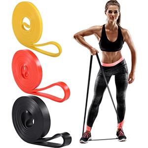 Lanjue 3 Pezzi Bande Elastiche Fitness Palestra, Facile da Trasportare, per il Pull Up Allenamento Pilates Yoga Bodybuilding