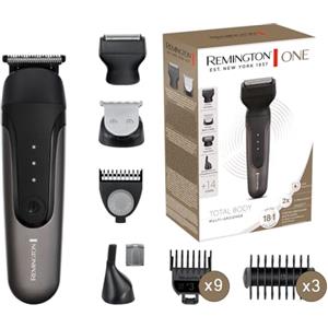 Remington ONE Rasoio Elettrico Multiuso - Tagliacapelli, Regolabarba, Rifinitore corpo,naso e orecchie - Incluse 18 testine/pettini, Regolabarba e sopracciglia, impermeabile, al litio, PG780