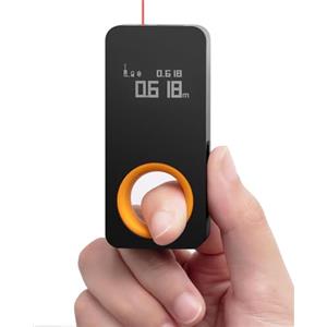 HOTO Laser Meter con Bluetooth, Metro Digitale, Misuratore di Distanza Portatile Mini, Precisione 2 mm, 2 Modalità di Misurazione, Cambio Unità M/Ft+in, Ricarica Tipo-C