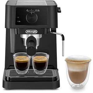 De'Longhi Stilosa EC230.BK, tradizionale macchina per caffè espresso con pompa da barista, per caffè espresso e cappuccino, 2 tazze, nero