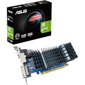 ASUS NVIDIA GeForce GT 710 Scheda Video 2GB GDDR5 EVO, Nero, GT710-SL-2GD5-BRK-EVO