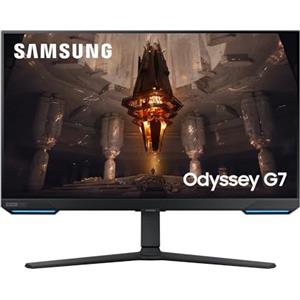 Samsung Monitor Gaming Odyssey G7 (S32BG702), Flat, 32'', 3840x2160 (UHD 4K), HDR 400, IPS, 144Hz, 1ms, FreeSync Premium Pro, HDMI, USB, Dislay Port, Ingresso Audio, WiFi, Bluetooth, Casse, HAS, Pivot