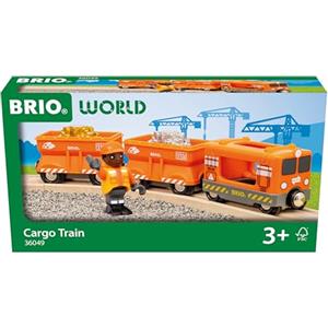 BRIO World - Treno Merci, Accessorio Pista Trenino, Set Costruzioni in Legno, Compatibile con Tutti i Prodotti BRIO, Giocattolo per Bambini 3+ Anni