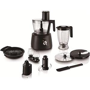 Versuni Philips Domestic Appliances Robot da Cucina 3 in 1 HR7776/90 Multifunzione con Frullatore + Spremiagrumi + Impastatore, Avance Collection, 1300 W, ABS, Materiale plastico, Acciaio Inox, Nero