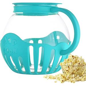 Voihamy Macchina per popcorn - Micro-Pop Microonde Popcorn Popper - Pentola per microonde - Pentola multifunzione senza BPA 2,25 litri lavabile in lavastoviglie per fatti in casa