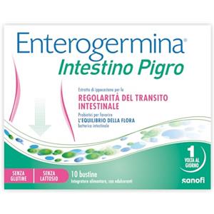 Enterogermina Intestino Pigro, Fermenti Lattici per Adulti - Integratori a base di Probiotici ed Estratti Vegetali per Stitichezza (10 Bustine Gusto Frutti di Bosco)