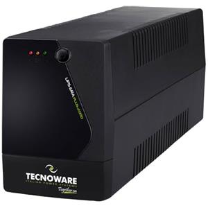 Tecnoware Power Systems - UPS ERA PLUS 2000, Protezione Blackout per PC, Modem, Videosorveglianza, Stabilizzatore AVR, USB, Autonomia 40min PC - 120min Modem/Router, Uscite Schuko