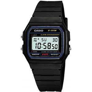 Casio Orologio digitale Casio standard con luce a LED F 91 W 1JF (lingua italiana non garantita)