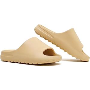 Jesindr Ciabatte Uomo Donna Estive Mare Pantofole Cozy Slides Casa Foam Slide Piscina Scarpe Nuvola Slippers Gomma Sliders Estivi Sandali, Beige, 36 EU