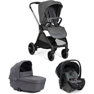Chicco Trio Chicco Bellagio Con Culla Comfort e First Seat Recline + Lullaglide IN OMAGGIO Black satin