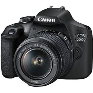 Canon EOS 2000D + EF-S 18-135mm f/3.5-5.6 IS STM Kit fotocamere SLR 24,1 MP CMOS 6000 x 4000 Pixel Nero