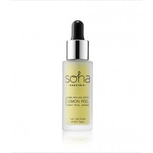 Soha Sardinia Lemon Peel Siero Peeling Notte 30 ml - Rinnova e illumina la pelle con Alfaidrossiacidi
