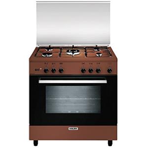Glem A855GC Libera installazione Piano cottura a gas A Marrone cucina - Forni e fornelli (Piano cottura, Marrone, Manopola, Frontale, Piano cottura a gas, Nel mezzo)