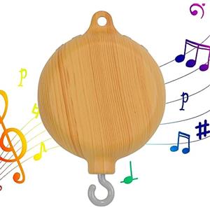 Tsuchiya Mobiles Woodgrain Music Box | Songs Tunes Nursery Music Wind Bell Mobile con 35 canzoni - Carillon per bambini Spinner Culla Mobile Nursery Music Wind Bell Mobile per picnic Tsuchiya