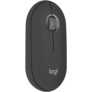 Logitech Pebble Mouse 2 M350s wireless Bluetooth sottile, portatile, leggero, personalizzabile, clic discreti, Easy-Switch per Windows, macOS, iPadOS, Android, Chrome OS - Grafite