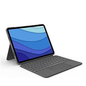 Logitech Combo Touch iPad Pro da 11 pollici (1a, 2a, 3a generazione - 2018, 2020, 2021) Custodia con tastiera - Tastiera retroilluminata staccabile - Italiano QWERTY - Grigio