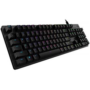 Logitech G512 Tastiera Gaming Meccanica, RGB LIGHTSYNC, Tasti Retroilluminati, GX Brown Tactile Switch, Telaio in alluminio spazzolato, Tasti Personalizzabili, USB, QWERTY Layout Italiano, Nero