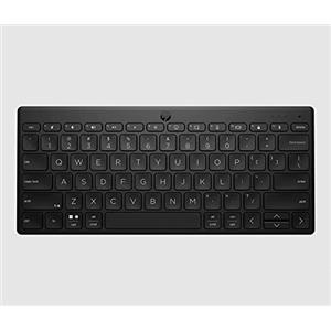 HP 350 Tastiera Wireless e Bluetooth 5.2, Connessione Multi-dispositivo, Qwerty, Layout Italiano, Emoji, Autonomia fino a 2 anni, Compatibile con Windows, Android, Chrome OS, MacOS, iPadOS, Nera