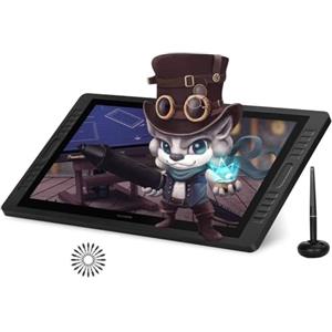 HUION Kamvas PRO 22 Tavolette Grafiche con Schermo, Monitor per Disegni Grafici con Schermo Antiriflesso Completamente Laminato, 120% sRGB, Tempo di Risposta 8 ms, Interfaccia DP