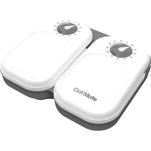 Cat Mate C200 - Mangiatoia automatica per gatti e cani di piccola taglia, 2 pasti, 0,825 kg, con timer e pacco di ghiaccio