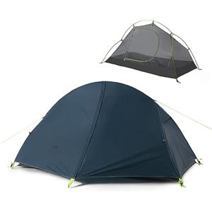 Naturehike Trekking Tenda Ultraleggera per 1 Persona Tenda 3-4 Stagioni per Escursionismo in Campeggio (Navy)