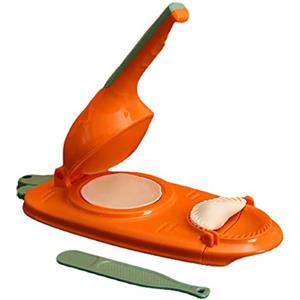 Ashuxxn Pasta Maker Dumpling Maker Ravioli Former 2 in 1 Dumpling Maker Machine Ravioli Maker Manuale Pasta Macchina per Gnocchi Stampatrice 2 in 1 (arancione)