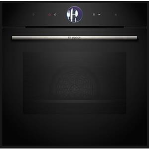 BOSCH Forno Elettrico con Vapore, Serie 8, Capacità 71 Lt, Classe Energetica A+, Vetro Nero - HSG7361B1