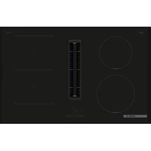 BOSCH Piano Cottura a Induzione con Cappa Integrata, Serie 4, 80 cm, 4 Zone Cottura, Classe Energetica B, Vetroceramica Nero - PVS811B16E