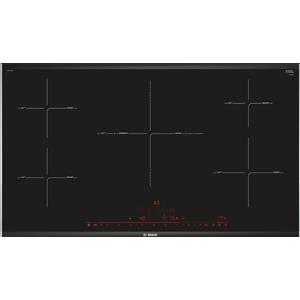 BOSCH Piano Cottura a Induzione, Serie 8, 90 cm, 5 Zone Cottura, Vetroceramica Nero - PIV975DC1E
