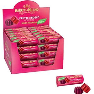 Idea 24 STICK CARAMELLE LIQUIRIZIA MORA FRUTTI DI BOSCO STEVIA BARATTI & MILANO 19g