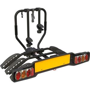 Peruzzo Siena Portabici Argento per 3 Biciclette - Sicuro e Pratico per Gancio di Traino