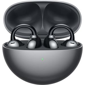 HUAWEI FreeClip, Design innovativo con clip per un comfort senza pari, Ascolta con open-ear, Cancellazione del rumore AI per chiamate, Batteria lunga durata, Android & iOS, Italia, Nero