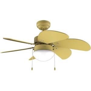 Cecotec - Ventilatore da Soffitto EnergySilence Aero 3600 Vision Full Yellow 50W, Diametro 92 cm, 3 Velocità, 6 Lame Reversibili, Modalità Inverno-Estate, Utilizzo Facile, Interruttore a Catena