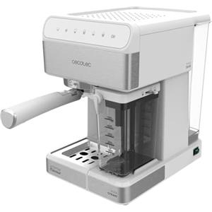 Cecotec Power Instant-ccino Touch Serie Bianca Caffettiera Semiautomática, Serbatoio di Latte, Panel di Controllo Tattile 20 Bares Pressione, Thermoblock, 1350 W, Acciaio Inossidabile, Bianca