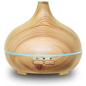 Cecotec Umidificatore ad ultrasuoni e diffusore di aromi con timer Pure Aroma 150 Yang Capacità 150 ml, timer 3 ore, 7 colori LED, funzione aromaterapia, ultra silenzioso