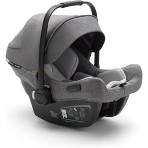 Bugaboo Turtle Air by Nuna, Comodo Seggiolino Auto Per Neonati e Bebè, Ultraleggero, Sicuro e Pratico, Con Cappottina e Finestrella, grigio