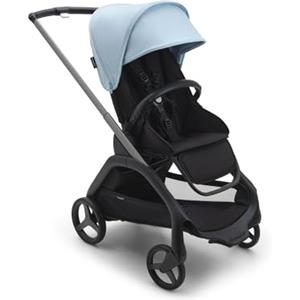 Bugaboo Dragonfly, Passeggino Leggero e Compatto per Bambini, Chiusura Facile a Una Mano in Tutte le Posizioni, Sospensioni Complete, Cesta Portaoggetti XL, Telaio Graphite e Cappottina Skyline Blue