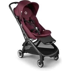 Bugaboo Butterfly Passeggino da Viaggio Ultracompatto, Piccolo e Leggero, Si Chiude in 1 Secondo, Passeggino da Città Ergonomico e Spazioso, da Neonato a Bambino, Guida Comoda, Dark Cherry