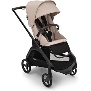 Bugaboo Dragonfly, Passeggino Leggero e Compatto per Bambini, Chiusura Facile a Una Mano in Tutte le Posizioni, Sospensioni Complete, Cesta Portaoggetti XL, Telaio Graphite e Cappottina Desert Taupe