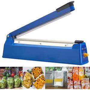 BYZESTY Macchina Sigillante a Caldo 300 mm, Macchina Termosaldatrice, Sigillatrice per Sacchetti, Sigillatrice a Caldo, Sigillatrice per Sacchetti di Plastica, Impulse Sealer Heat Bag Sealer, Per PE, PP
