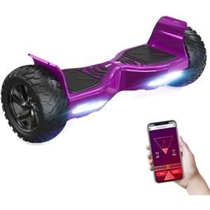 RCB Hoverboard 8,5 Fuoristrada, APP controllo, LED Bluetooth Integrato con Motore Potente, Per tutti i terreni Elettrico Fuoristrada Hoverboards, Regalo per adolescenti e adulti