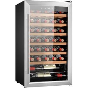 Cecotec Bolero grandsommelier 34030 inox compressore, 80 l, raffreddamento a compressore, temperatura regolabile da 5 a 18°C, controllo touch, Display, LED interno.